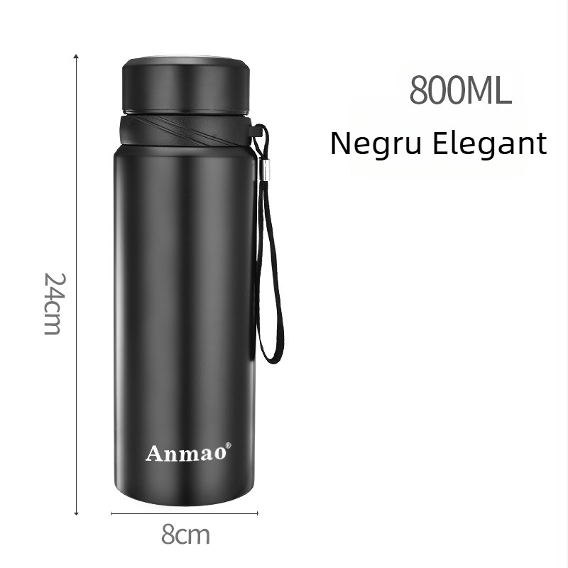 Termos din oțel inoxidabil 304, 800 ml, izolație în vid, mare capacitate, pentru exterior, ceașcă de ceai cu personalizare a logo-ului