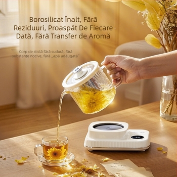 Ceainic de sănătate compact pentru birou, cu funcții multifuncționale de fierbere și preparare ceai