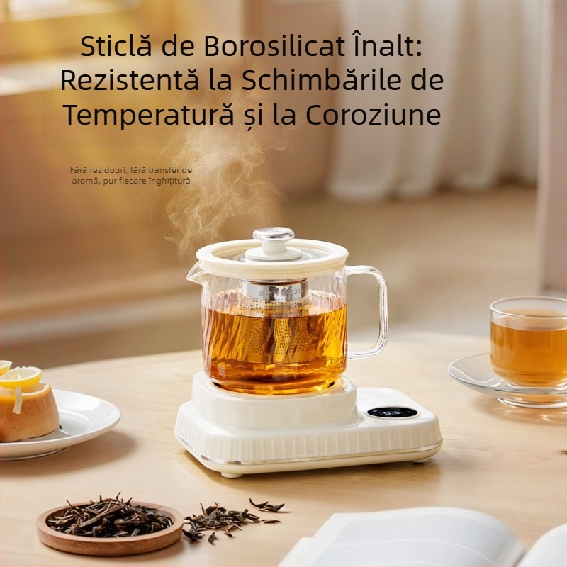 Ceainic de sănătate compact pentru birou, cu funcții multifuncționale de fierbere și preparare ceai