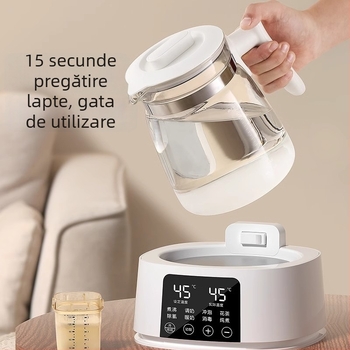 Little Bear Oală complet din sticlă pentru sănătate cu preparare automată a laptelui și control al temperaturii pentru bebeluși