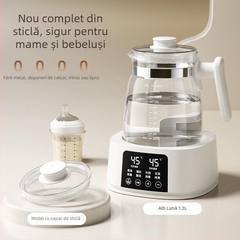 Little Bear Oală complet din sticlă pentru sănătate cu preparare automată a laptelui și control al temperaturii pentru bebeluși