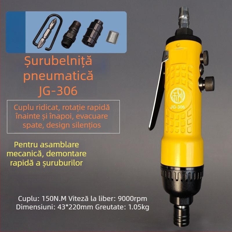 Șurubelniță pneumatică Diamond, cu cuplu mare, calitate industrială, modele 5H–16H (5301, 5303)