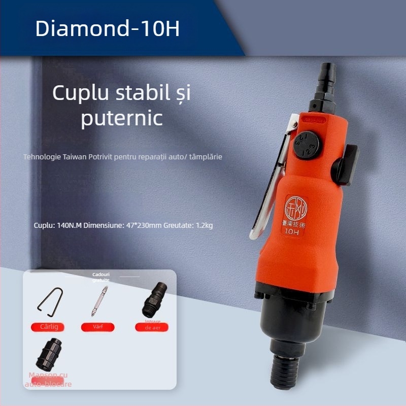 Șurubelniță pneumatică Diamond, cu cuplu mare, calitate industrială, modele 5H–16H (5301, 5303)