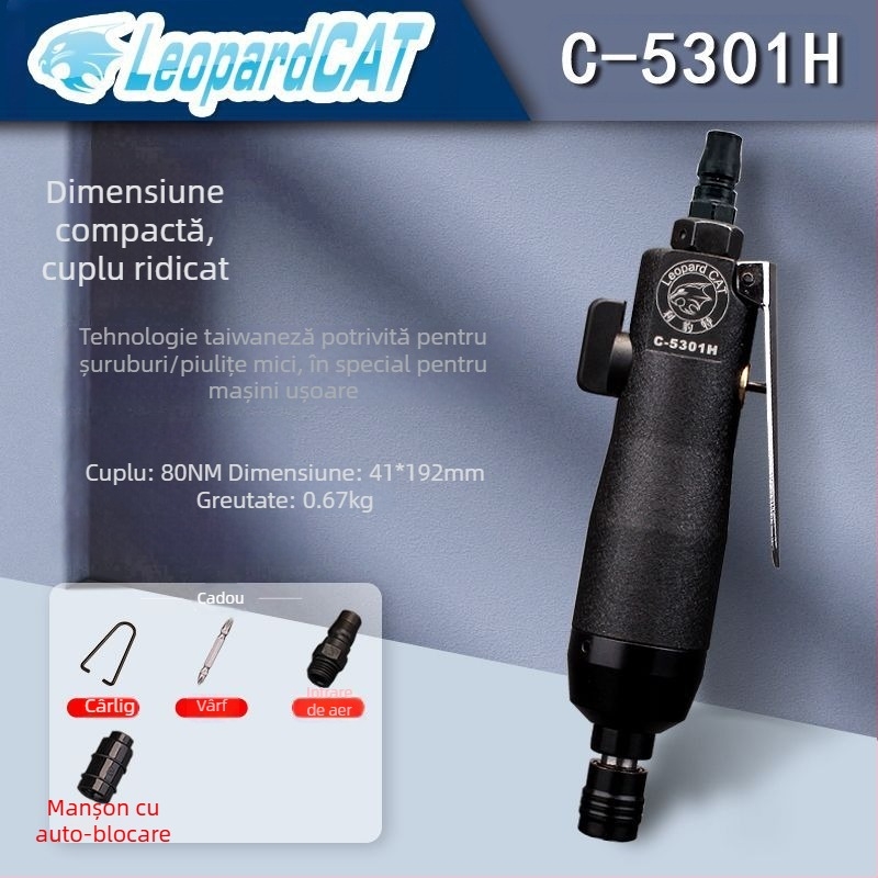 Șurubelniță pneumatică Diamond, cu cuplu mare, calitate industrială, modele 5H–16H (5301, 5303)