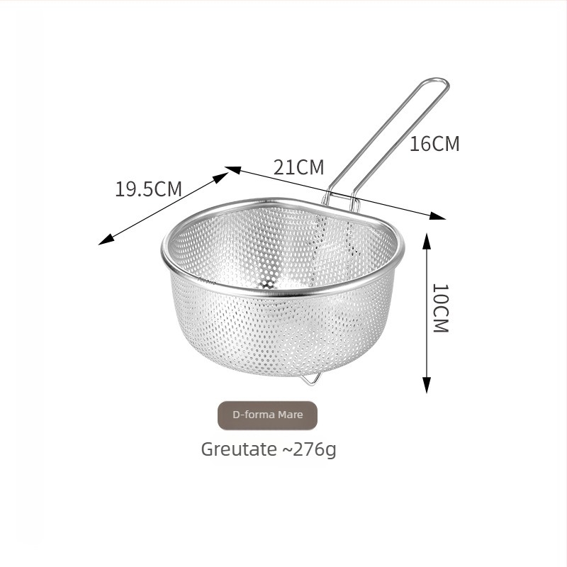 Colander din oțel inoxidabil 304, mare, pentru bucătărie, sită-filtru pentru tăiței și găluște