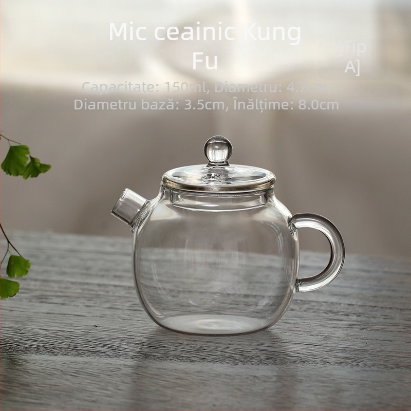 Suport pentru ceainic în stil japonez cu tavă din sticlă pentru uscare, mic, ceainic din lut mov pentru depozitarea apei, accesorii de ceai, suport pentru ceainic
