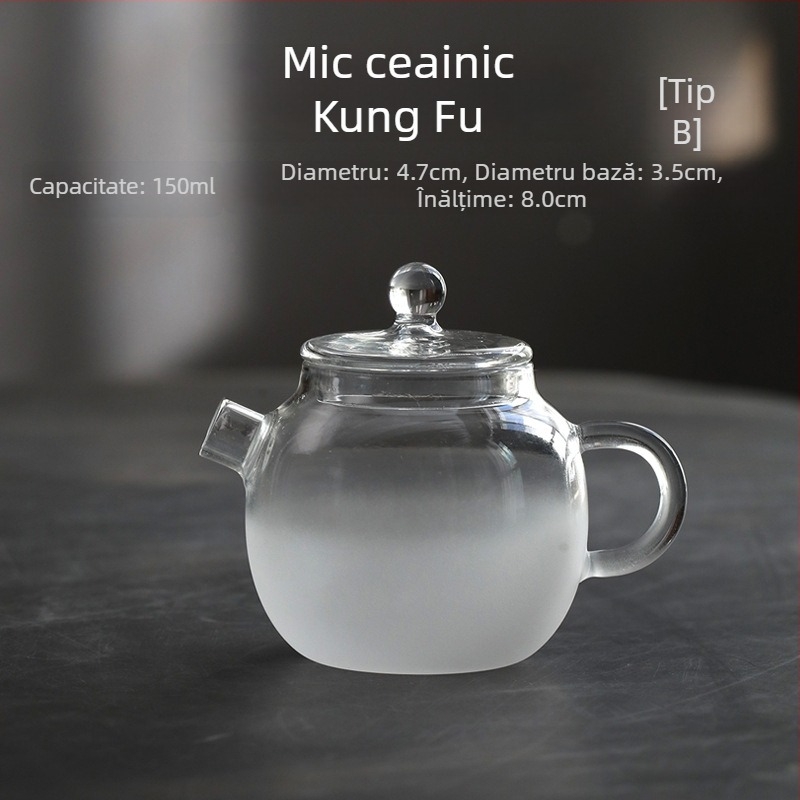 Suport pentru ceainic în stil japonez cu tavă din sticlă pentru uscare, mic, ceainic din lut mov pentru depozitarea apei, accesorii de ceai, suport pentru ceainic