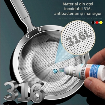 Lingură de spumare din oțel inoxidabil 316 cu sită fină pentru bucătărie