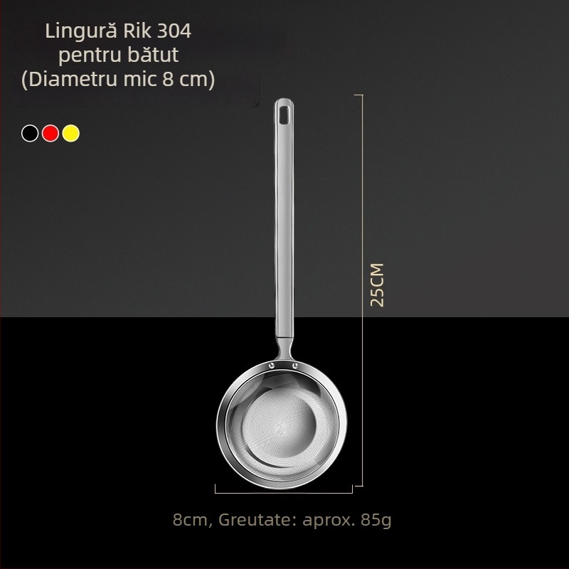 Lingură de spumare din oțel inoxidabil 316 cu sită fină pentru bucătărie