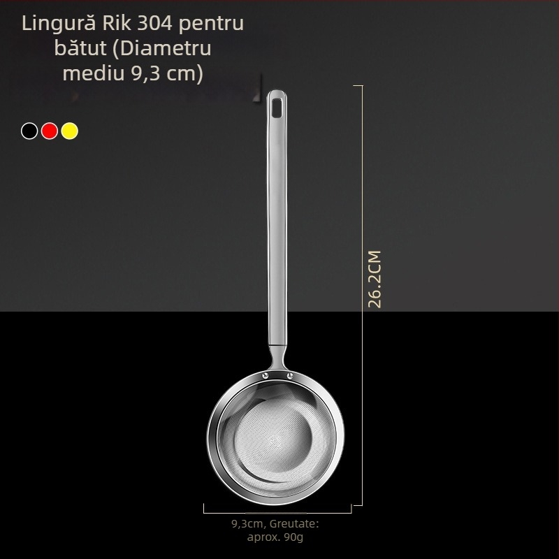 Lingură de spumare din oțel inoxidabil 316 cu sită fină pentru bucătărie