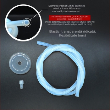 Furtun de alimentare a apei din silicon, cu filtru și capac pentru ceainic