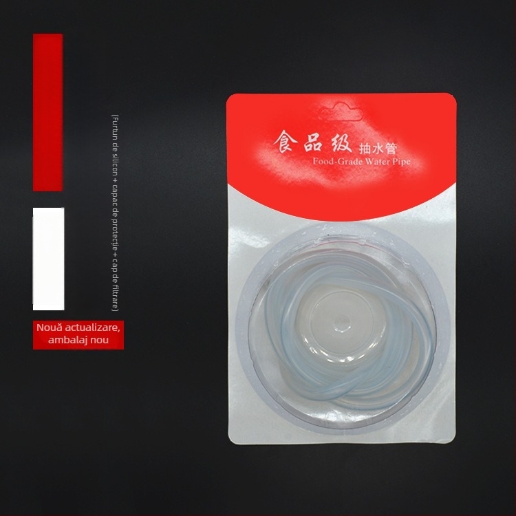 Furtun de alimentare a apei din silicon, cu filtru și capac pentru ceainic
