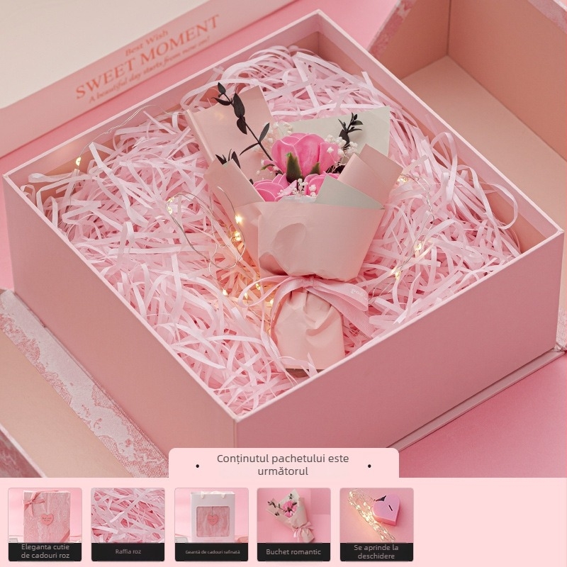 Cutie cadou rituală pentru zilele de naștere, cutie de cosmetice rafinată, cutie goală, ambalaj premium de cadouri pentru bărbați și femei