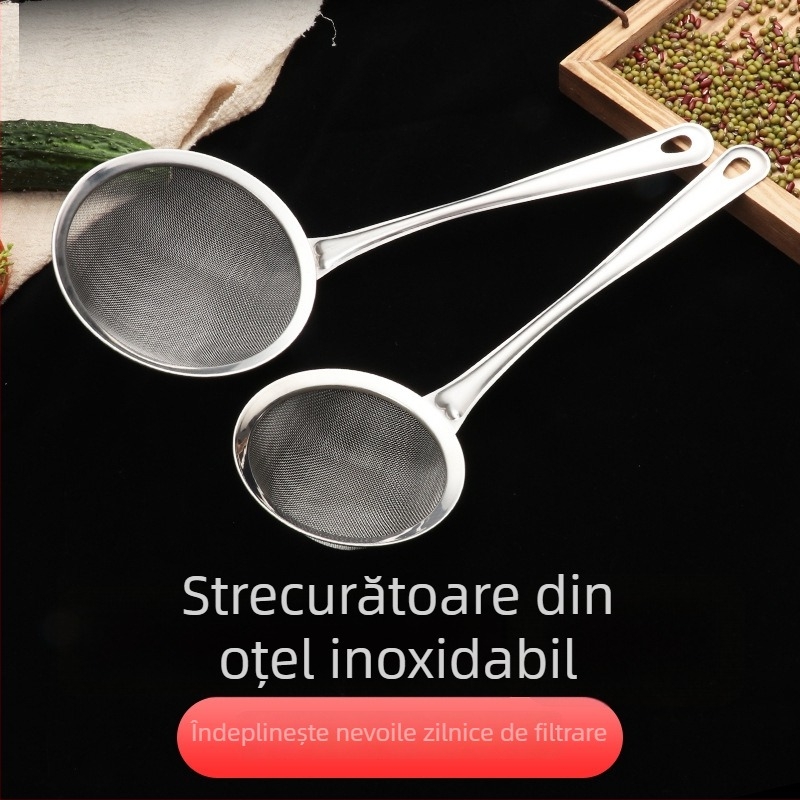 Sită de bucătărie din oțel inoxidabil - filtru pentru lapte de soia, sită pentru prăjit și filtrare a spumei la sucuri