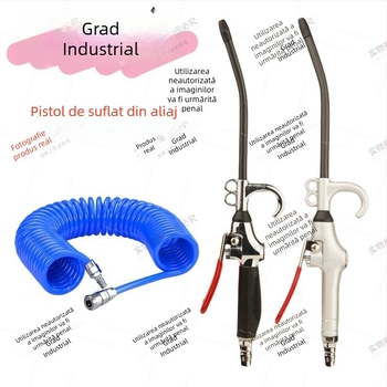 Pistol pneumatic de curățare cu aer, presiune mare, pentru îndepărtarea prafului și funinginii