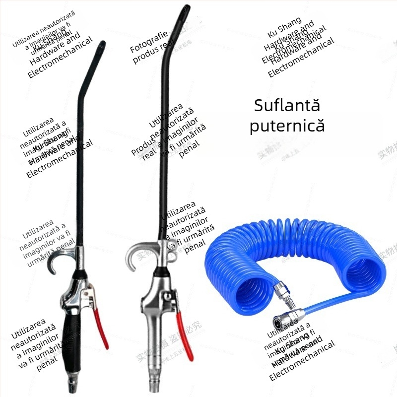 Pistol pneumatic de curățare cu aer, presiune mare, pentru îndepărtarea prafului și funinginii