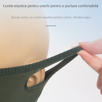 Masca caldă pentru ciclism, anti-vânt, unisex, mască pentru cască fără cusături, guler respirabil pentru gât, protecție împotriva frigului și acoperire a feței