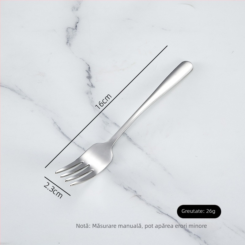 Set cuțit de steak, furculiță și lingură din oțel inoxidabil 304 – tacâmuri occidentale elegante