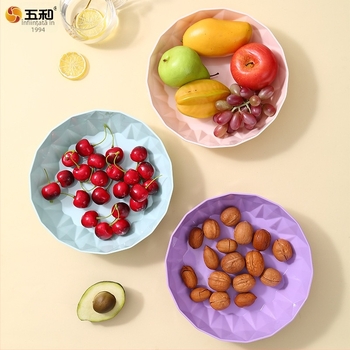 Farfurie de fructe din melamină, în stil european, pentru uz casnic, design creativ personalizabil pentru fructe uscate, sufragerie modernă pentru gustări și nuci.