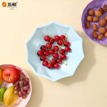 Farfurie de fructe din melamină, în stil european, pentru uz casnic, design creativ personalizabil pentru fructe uscate, sufragerie modernă pentru gustări și nuci.