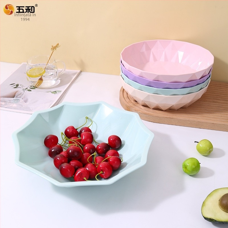 Farfurie de fructe din melamină, în stil european, pentru uz casnic, design creativ personalizabil pentru fructe uscate, sufragerie modernă pentru gustări și nuci.