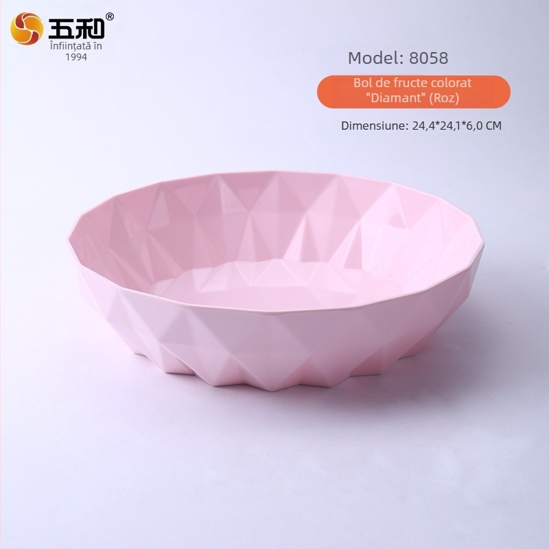 Farfurie de fructe din melamină, în stil european, pentru uz casnic, design creativ personalizabil pentru fructe uscate, sufragerie modernă pentru gustări și nuci.
