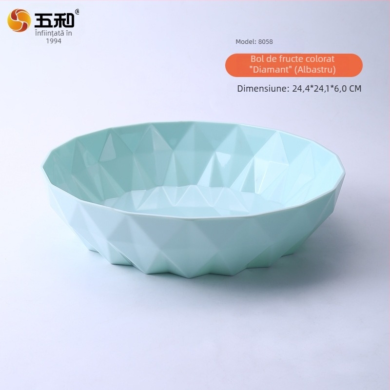 Farfurie de fructe din melamină, în stil european, pentru uz casnic, design creativ personalizabil pentru fructe uscate, sufragerie modernă pentru gustări și nuci.