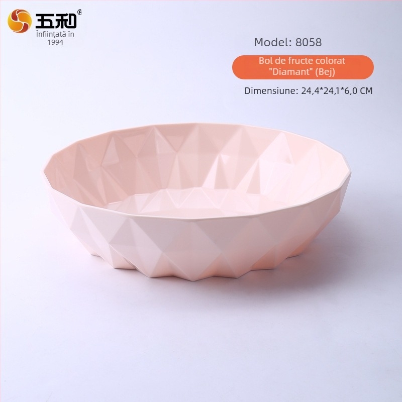 Farfurie de fructe din melamină, în stil european, pentru uz casnic, design creativ personalizabil pentru fructe uscate, sufragerie modernă pentru gustări și nuci.