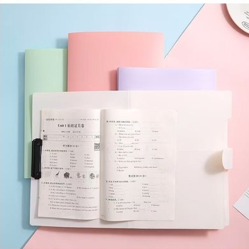 Mapă acordeon din plastic A3, colorată, multifuncțională pentru documente și fișe de examen, materiale ale elevilor