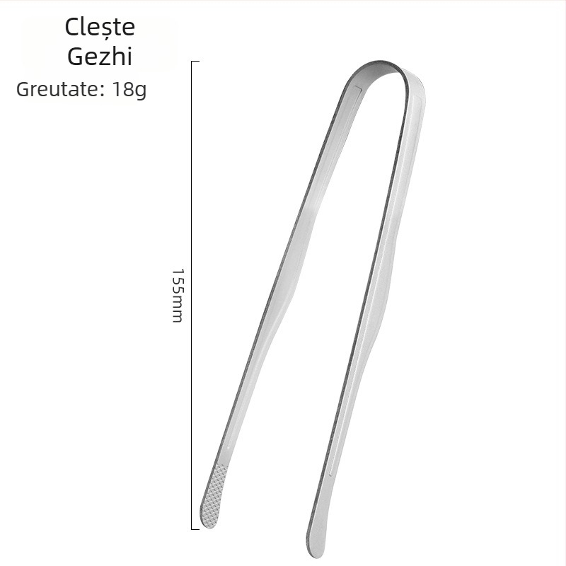 Clip de ceai din titan pur pentru ceremonia Kung Fu, clemă mai groasă pentru ceașca de ceai, accesorii din titan, pense de ceai cu flori de gheață cristalizate, clip antiderapant