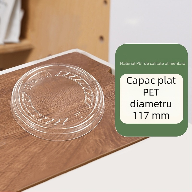 Boluri de desert din plastic, de unică folosință, cu capac, cu bile de taro și salată de fructe