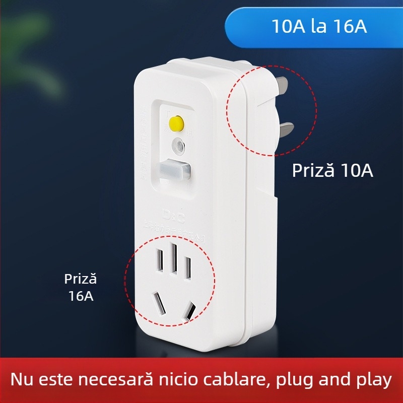 Întrerupător cu protecție la scurgeri, 10A-16A, pentru aparate electrocasnice de înaltă putere (aer condiționat și boiler electric)