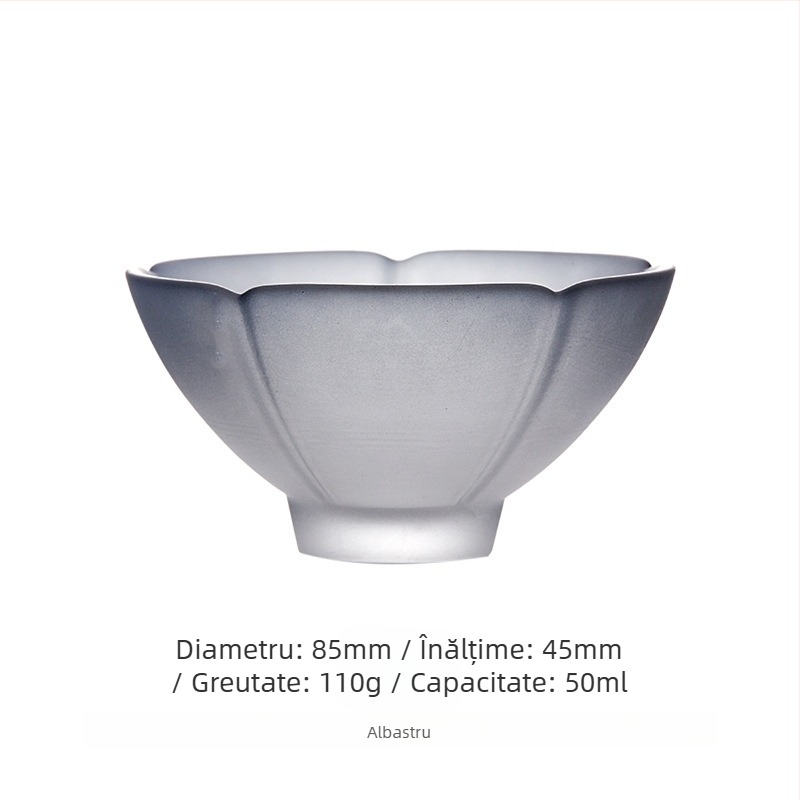 Ceașă de ceai din cristal cu lotus, set Gongfu pentru casă, ceașă de degustare și aromă