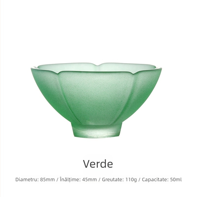 Ceașă de ceai din cristal cu lotus, set Gongfu pentru casă, ceașă de degustare și aromă