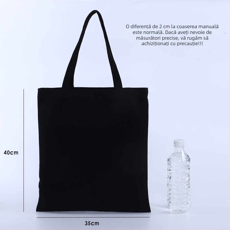 Geantă din pânză personalizabilă cu logo – geantă de cumpărături ecologică