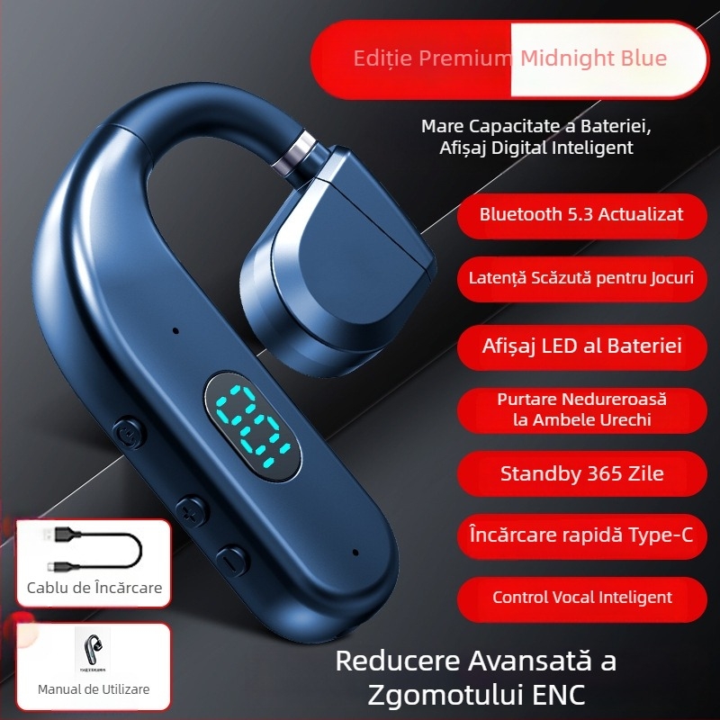 Nothing 2025 Căști Bluetooth Fără Fir pentru Un Ureche, Poartă pe Stânga sau Dreapta, Durată Mare a Bateriei, Reducere a Zgomotului