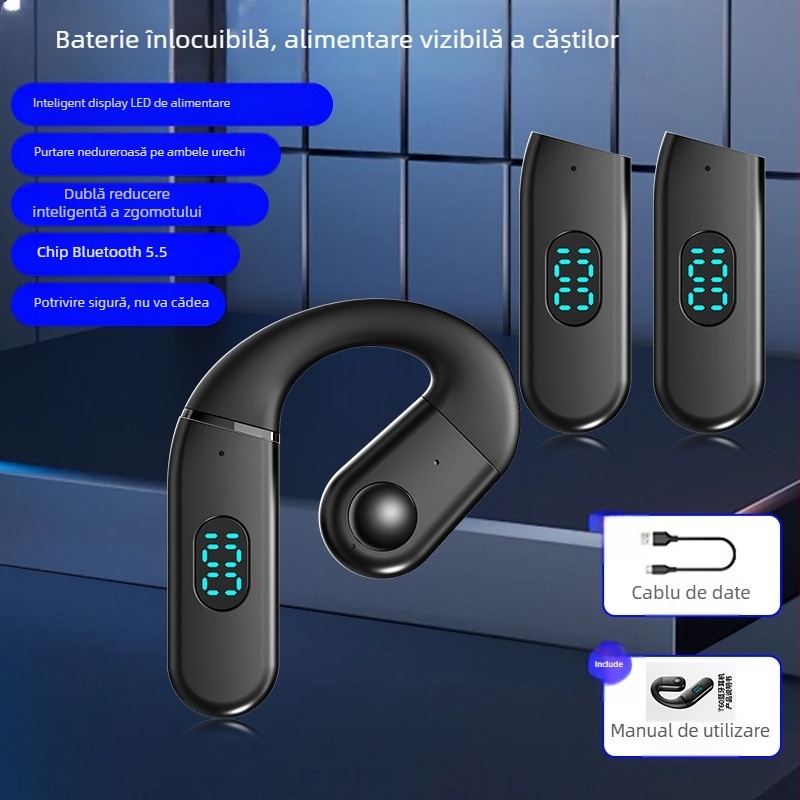 Nothing 2025 Căști Bluetooth Fără Fir pentru Un Ureche, Poartă pe Stânga sau Dreapta, Durată Mare a Bateriei, Reducere a Zgomotului