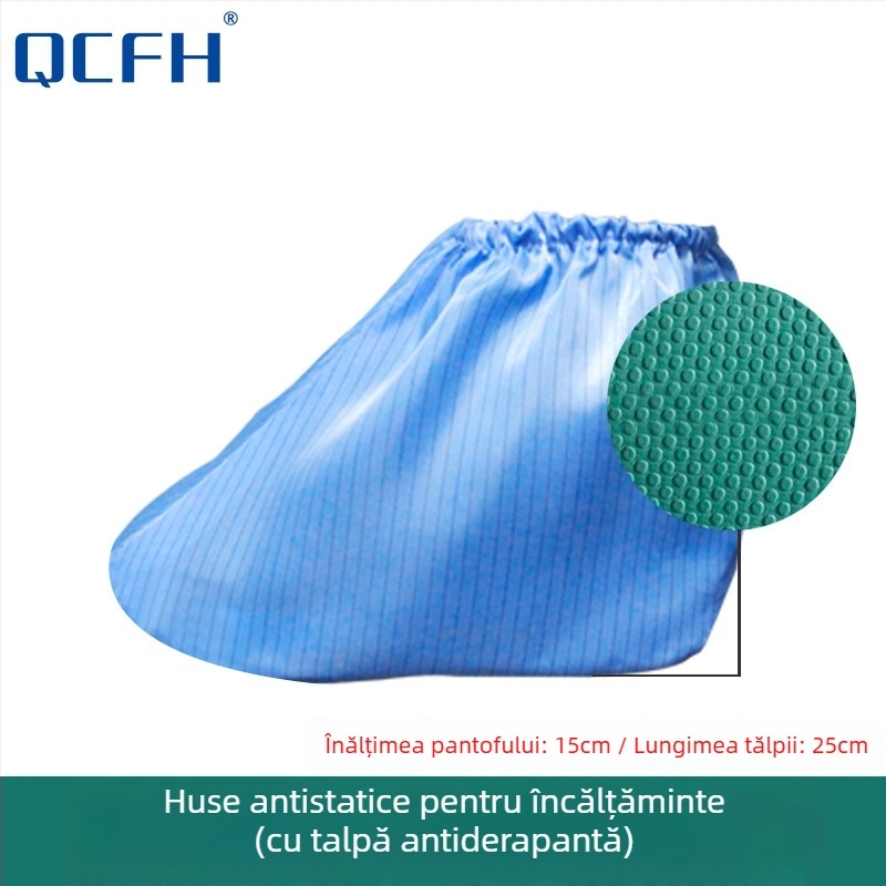 Huse pentru pantofi anti-statice, lavabile, protecție împotriva prafului, pentru spații interioare curate, unisex, mărimi 35–46