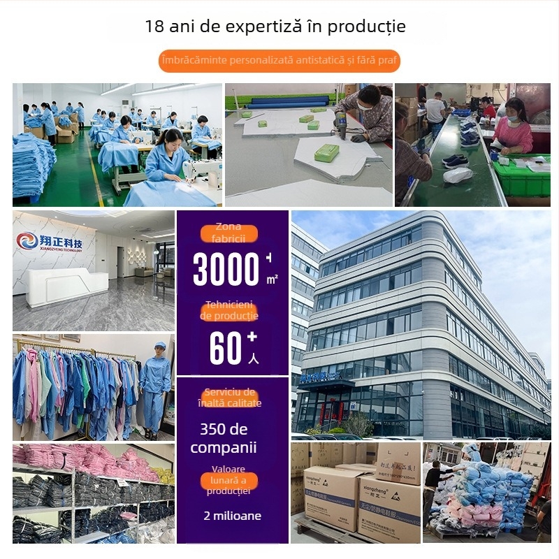 Acoperiri antistatice pentru încălțăminte, lavabile, cu talpă din cauciuc antiderapant, pentru spații curate și ateliere fără praf