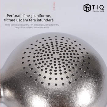 Filtru de ceai din titan, cu formă de dovleac, pentru Gongfu