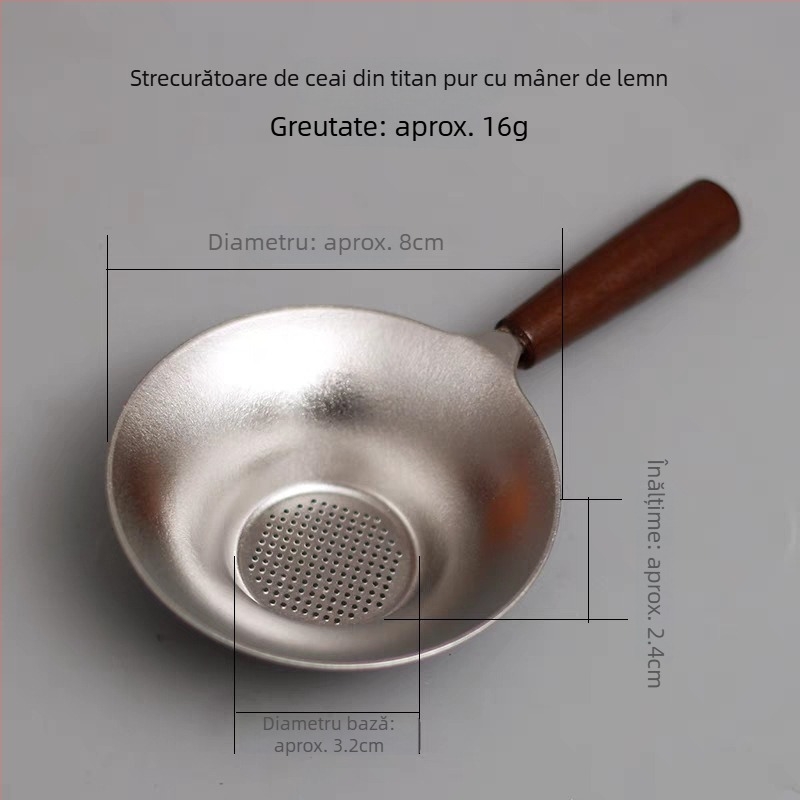 Filtru de ceai din titan, cu formă de dovleac, pentru Gongfu