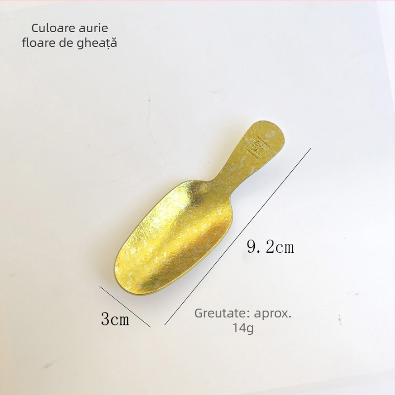 Linguriţă din titan pur, cristal – pentru frunze de ceai, lapte praf și cafea, accesorii set ceai