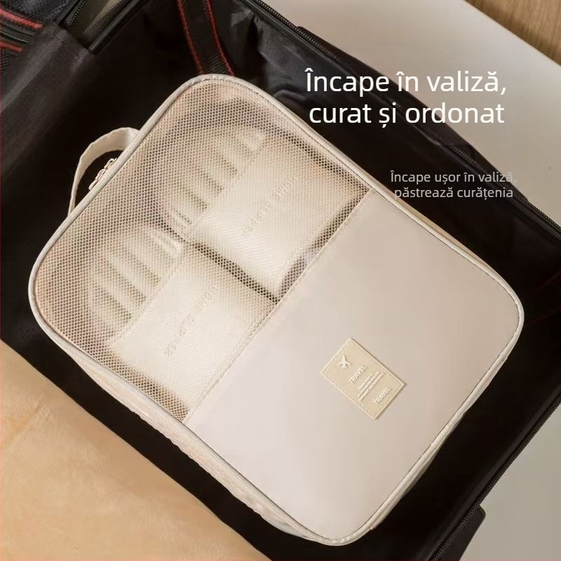 Geantă de călătorie pentru pantofi, cu mai multe compartimente, portabilă, impermeabilă și protecție împotriva prafului
