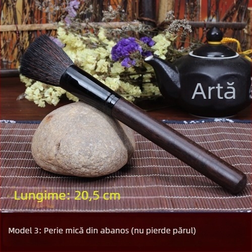 Set de pensule pentru ceremonia ceaiului, din bambus și lemn de abanos, pentru curățarea ceainicelor
