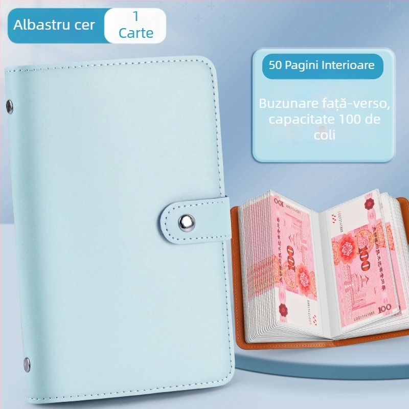 Carte de depozitare RMB, cu capacitate mare, dosar de colecție a bancnotelor