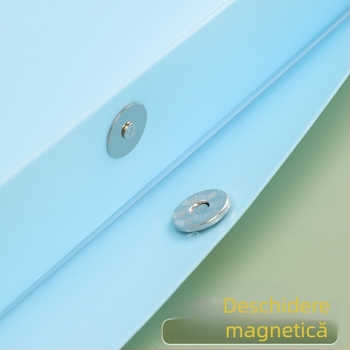 Cutie transparentă pentru fișiere A4, din plastic, cu carcasă rigidă pentru depozitare documente