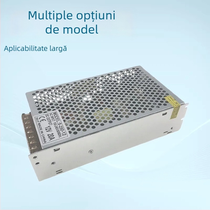 Sursă de alimentare switch 220V-12V DC, monitorizare centralizată pentru cutie de iluminare LED, 5A/10A/20A