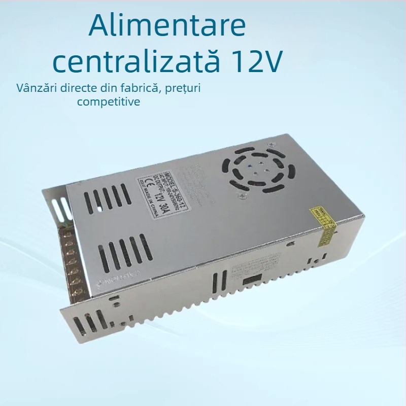 Sursă de alimentare switch 220V-12V DC, monitorizare centralizată pentru cutie de iluminare LED, 5A/10A/20A