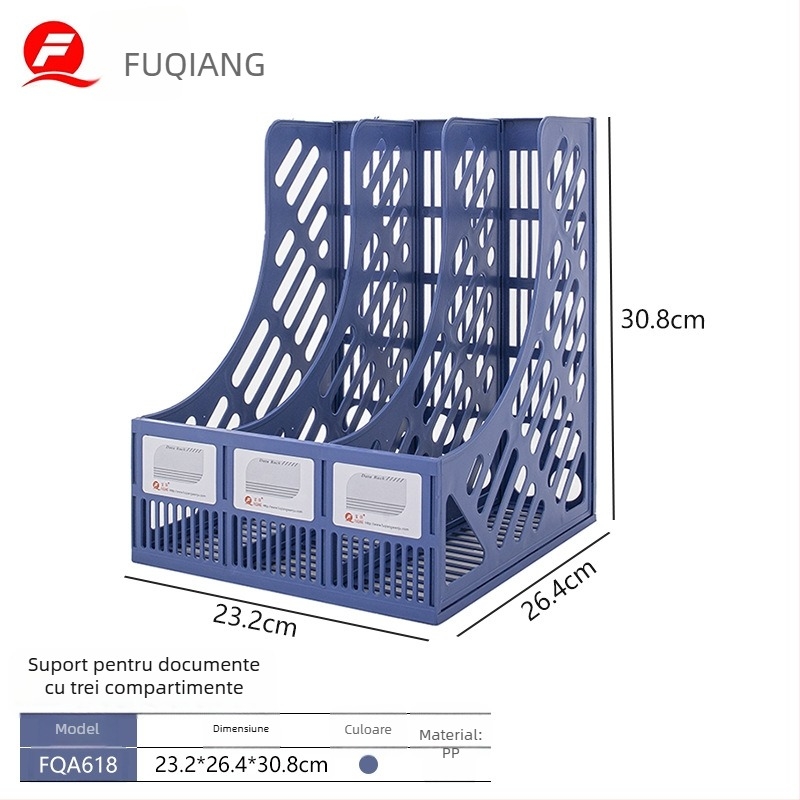Raft de fișiere din două părți pentru depozitare în birou