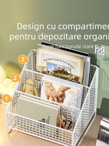 Raft de depozitare din lemn masiv, cu mai multe niveluri, pentru cărți, reviste, cărți ilustrate, gustări și cosmetice